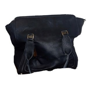 Segolene Paris big black bag unisex handbag